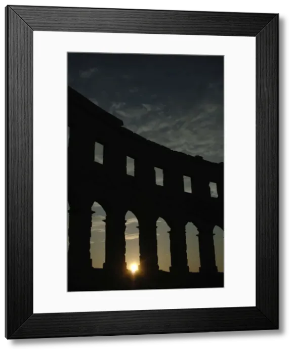 Framed Print : Roman amphitheater (I century A. D. ). Pula. Croatia Framed Print : Roman amphitheater (I century A. D. ). Pula. Croatia