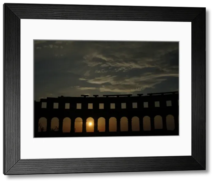 Framed Print : Roman amphitheater (I century A. D. ). Pula. Croatia Framed Print : Roman amphitheater (I century A. D. ). Pula. Croatia