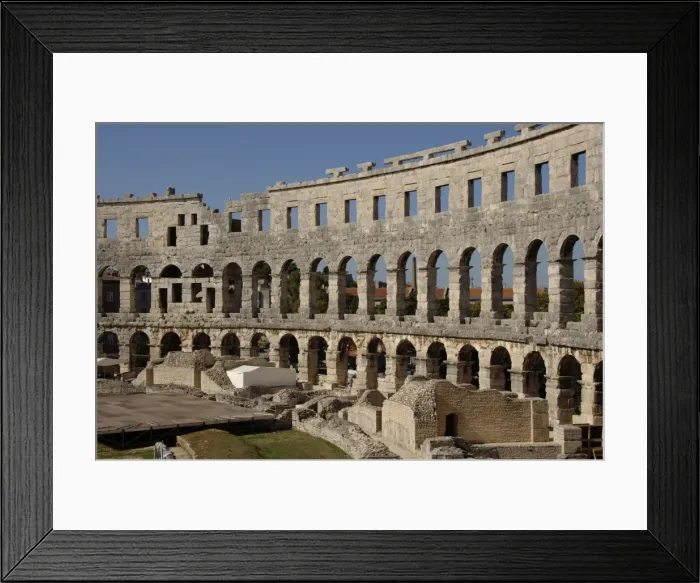 Framed Print : Roman amphitheater (I century A. D. ). Pula. Croatia Framed Print : Roman amphitheater (I century A. D. ). Pula. Croatia