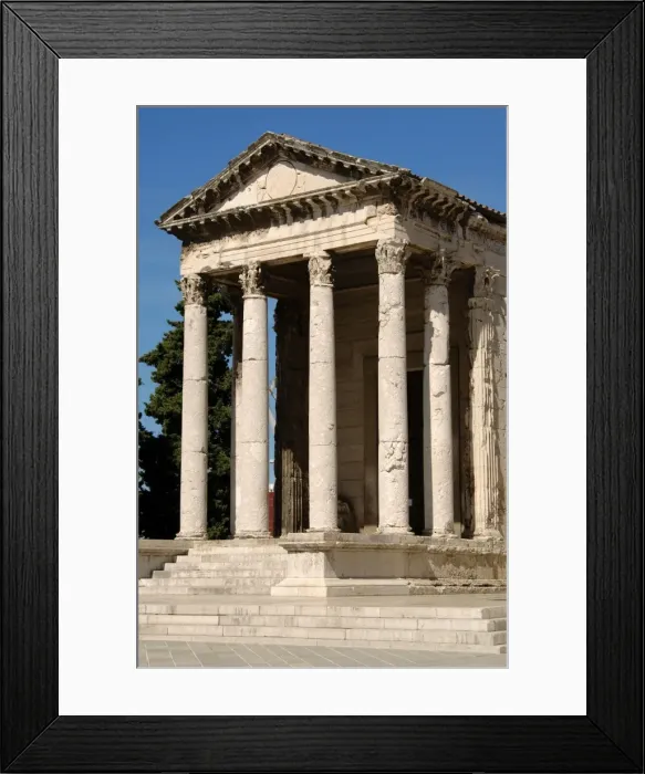 Framed Print : Temple of Augustus. Roman Empire. Pula. Croatia Framed Print : Temple of Augustus. Roman Empire. Pula. Croatia