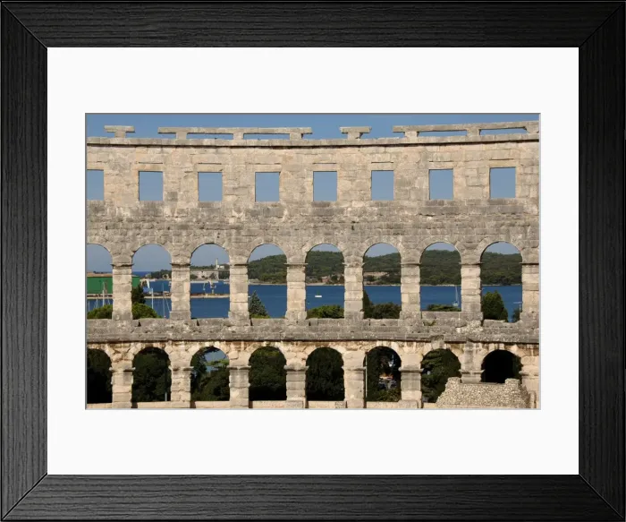 Framed Print : Roman amphitheater (I century A. D. ). Pula. Croatia Framed Print : Roman amphitheater (I century A. D. ). Pula. Croatia