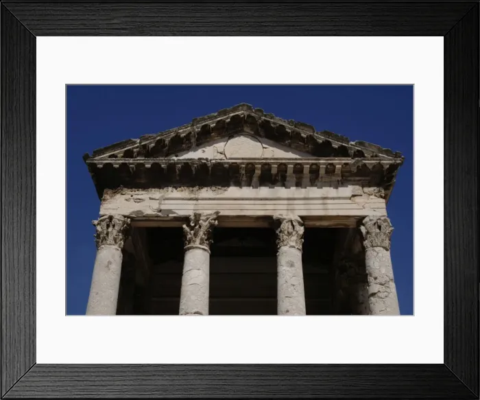 Framed Print : Temple of Augustus. Roman Empire. Pula. Croatia Framed Print : Temple of Augustus. Roman Empire. Pula. Croatia