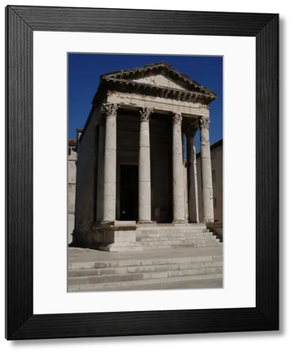 Framed Print : Temple of Augustus. Roman Empire. Pula. Croatia Framed Print : Temple of Augustus. Roman Empire. Pula. Croatia
