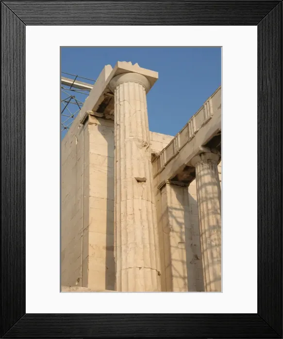 Framed Print : Greek Art. The Propylaea. Acropolis. Athens. Attica. Centra Framed Print : Greek Art. The Propylaea. Acropolis. Athens. Attica. Centra