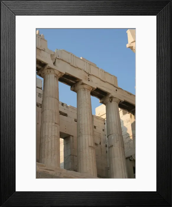 Framed Print : Greek Art. The Propylaea. Acropolis. Athens. Attica. Centra Framed Print : Greek Art. The Propylaea. Acropolis. Athens. Attica. Centra
