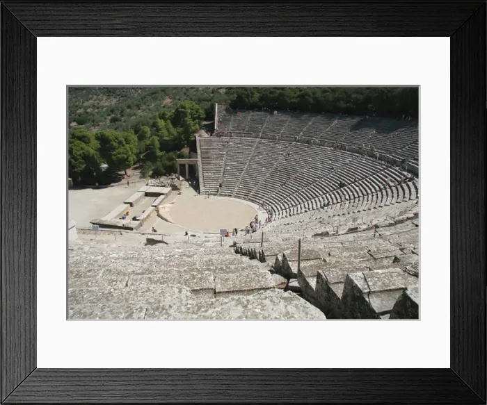 Framed Print : Greek Art. Epidaurus Theater. Peloponnese. Greece Framed Print : Greek Art. Epidaurus Theater. Peloponnese. Greece
