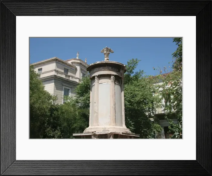 Framed Print : Greek Art. Choragic monument of Lysicrates. Athens. Greece