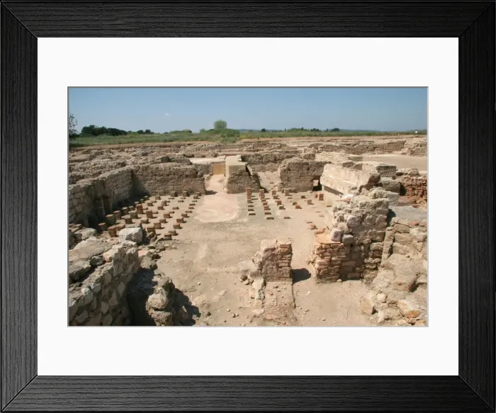 Framed Print : Roman city of Ampurias. Roman baths. Girona. Catalonia. Spa Framed Print : Roman city of Ampurias. Roman baths. Girona. Catalonia. Spa