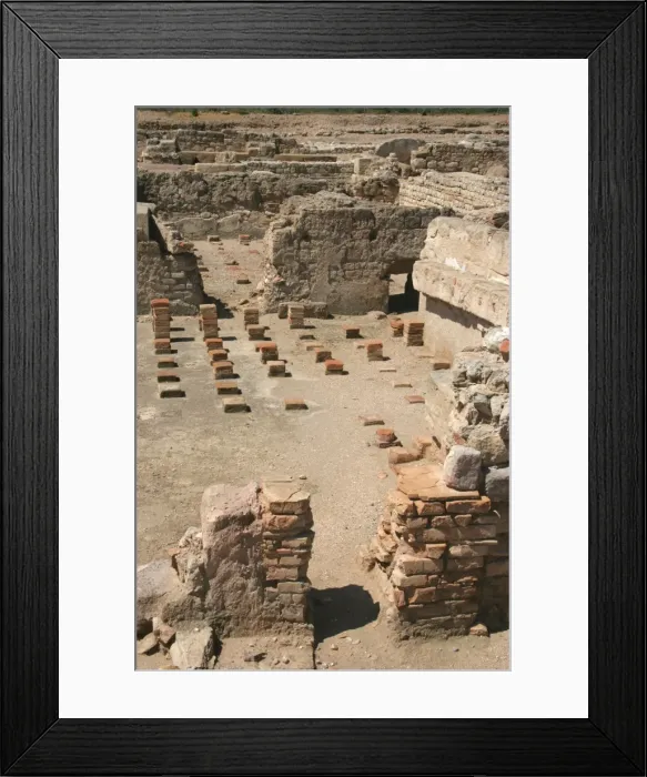 Framed Print : Roman city of Ampurias. Roman baths. Girona. Catalonia. Spa Framed Print : Roman city of Ampurias. Roman baths. Girona. Catalonia. Spa
