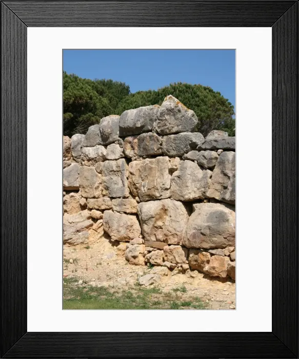 Framed Print : Ampurias. Greek colony founded by the greeks of Foci. Wall Framed Print : Ampurias. Greek colony founded by the greeks of Foci. Wall