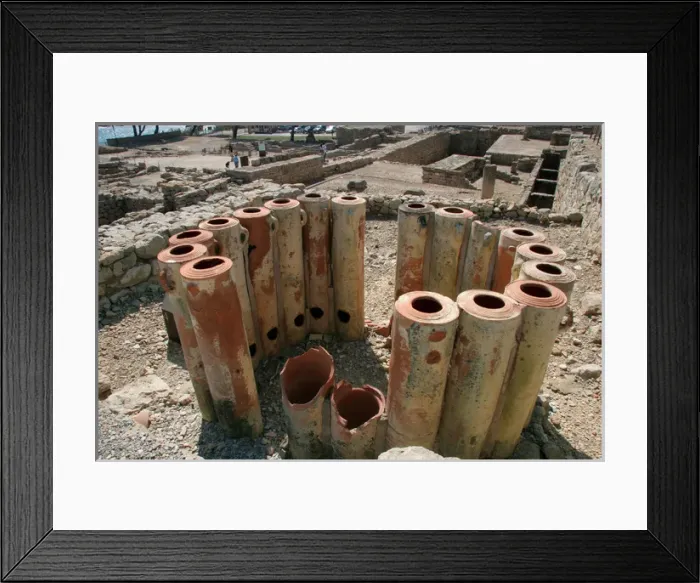 Framed Print : Roman city of Ampurias. Water filters Framed Print : Roman city of Ampurias. Water filters