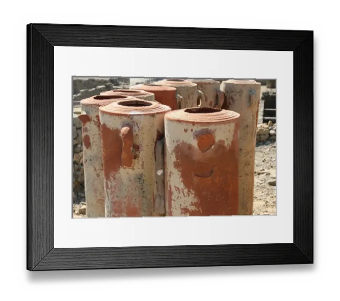 Framed Print : Roman city of Ampurias. Water filters Framed Print : Roman city of Ampurias. Water filters