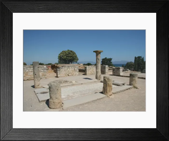 Framed Print : Roman city of Ampurias. Roman Domus Framed Print : Roman city of Ampurias. Roman Domus