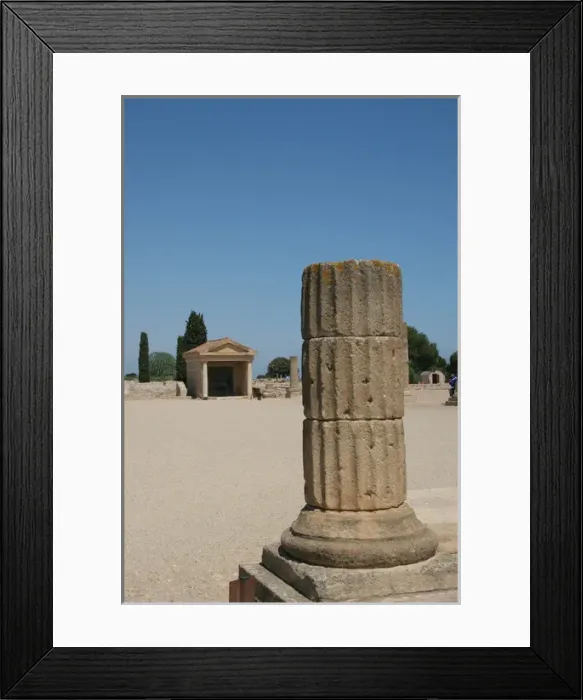 Framed Print : Roman city of Ampurias. Forum. Basilica Framed Print : Roman city of Ampurias. Forum. Basilica