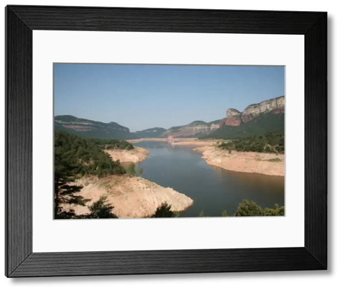 Framed Print : Dam of Sau. Catalonia. Spain Framed Print : Dam of Sau. Catalonia. Spain