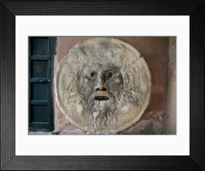 Framed Print : The Mouth of Truth. Rome. Italy Framed Print : The Mouth of Truth. Rome. Italy