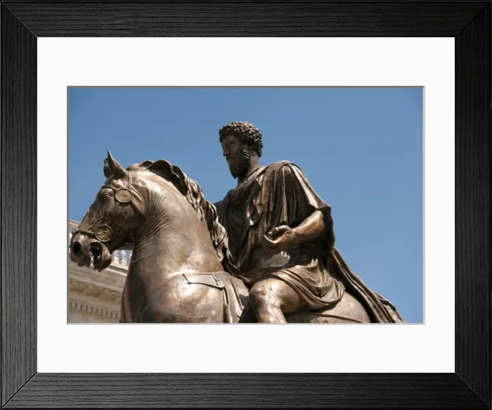 Framed Print : Rome. Equestian Statue of Emperor Marcus Aurelius. Piazza Ca Framed Print : Rome. Equestian Statue of Emperor Marcus Aurelius. Piazza Ca