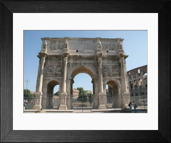Framed Print : Arch of Constantine (Arco di Constantino). Triumpahl arch in Framed Print : Arch of Constantine (Arco di Constantino). Triumpahl arch in