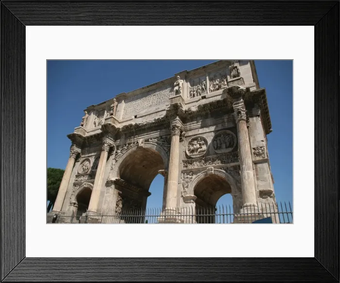 Framed Print : Arch of Constantine (Arco di Constantino). Triumpahl arch in Framed Print : Arch of Constantine (Arco di Constantino). Triumpahl arch in