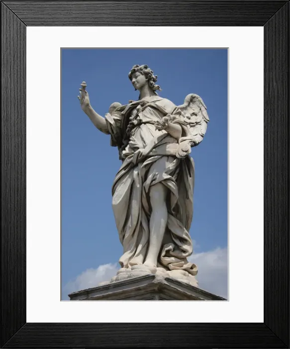 Framed Print : Baroque Art. Angel. Statue. Work by Giamlorenzo Bernini, 16 Framed Print : Baroque Art. Angel. Statue. Work by Giamlorenzo Bernini, 16