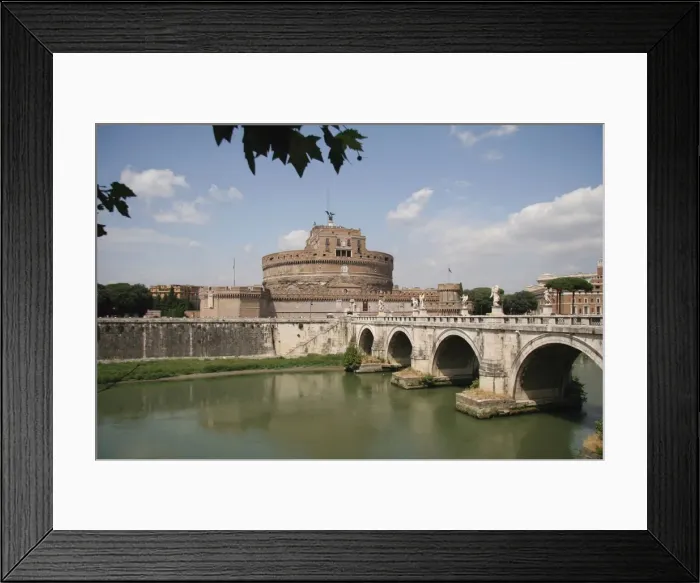 Framed Print : Italy. Rome. Mausoleum of Hadrian, usually known as the Cast Framed Print : Italy. Rome. Mausoleum of Hadrian, usually known as the Cast