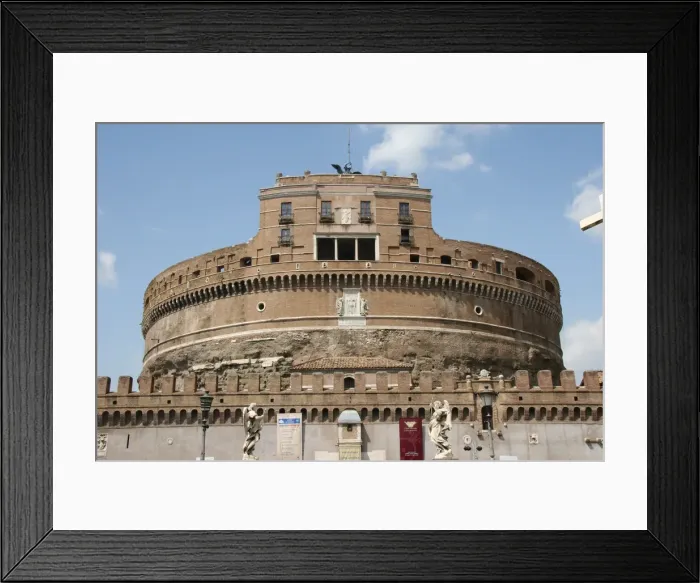 Framed Print : Rome. Mausoleum of Hadrian, usually known as the Castle Sant Framed Print : Rome. Mausoleum of Hadrian, usually known as the Castle Sant