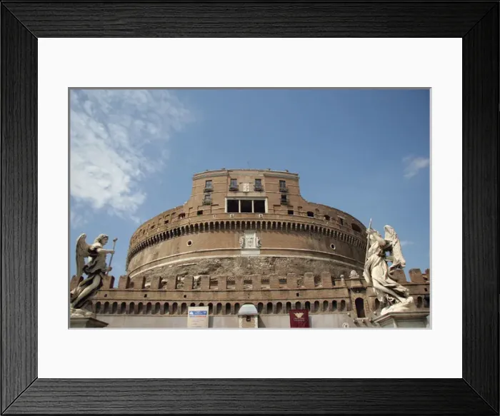 Framed Print : Italy. Rome. Mausoleum of Hadrian, usually known as the Cast Framed Print : Italy. Rome. Mausoleum of Hadrian, usually known as the Cast
