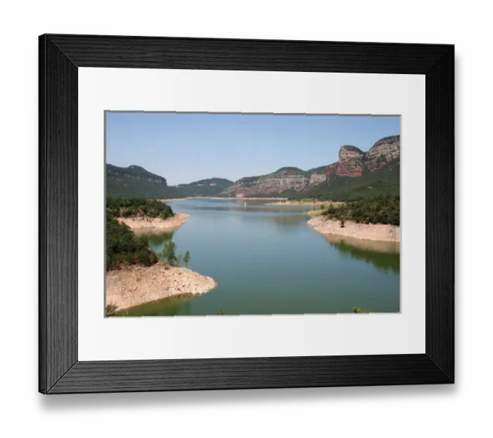 Framed Print : Dam of Sau. Catalonia. Spain Framed Print : Dam of Sau. Catalonia. Spain