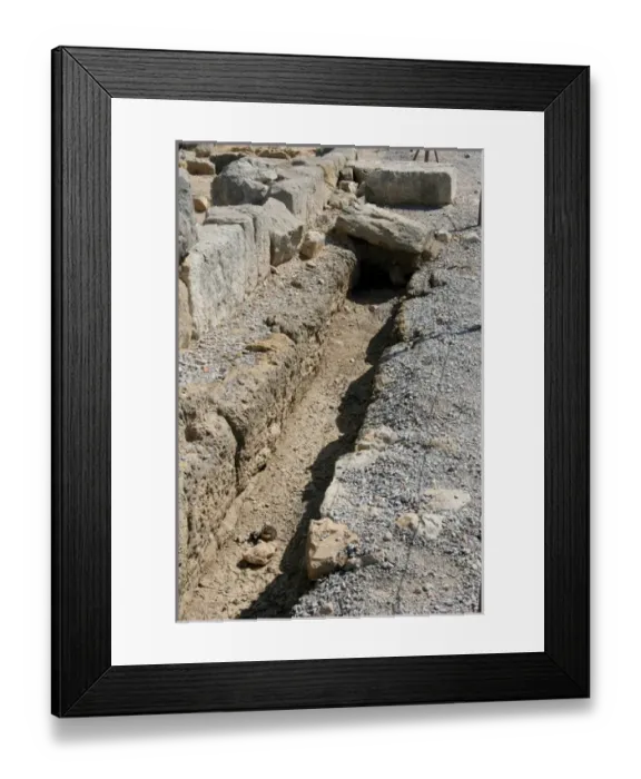 Framed Print : Emporium. 575 B. C. Channeling. Catalonia. Spain Framed Print : Emporium. 575 B. C. Channeling. Catalonia. Spain