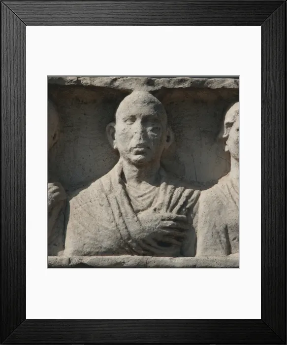 Framed Print : The Appian Way. Funerary monument. Deceaseds. Relief. Rome Framed Print : The Appian Way. Funerary monument. Deceaseds. Relief. Rome