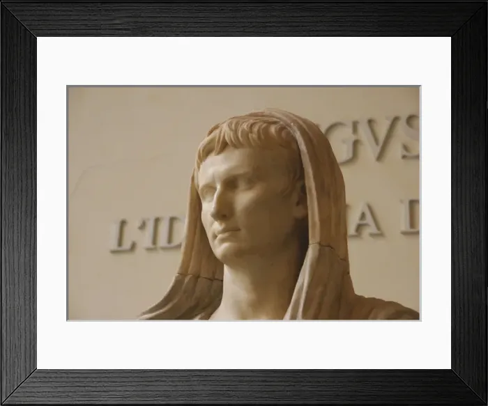 Framed Print : Augustus (61 B. C-14 A. D). as Pontifex Maximus Framed Print : Augustus (61 B. C-14 A. D). as Pontifex Maximus