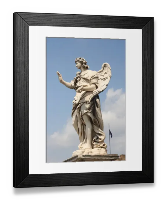 Framed Print : Baroque Art. Angel. Statue. Work by Giamlorenzo Bernini, 16 Framed Print : Baroque Art. Angel. Statue. Work by Giamlorenzo Bernini, 16