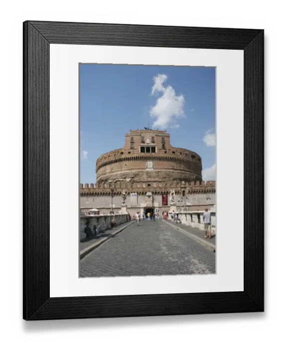 Framed Print : Rome. Mausoleum of Hadrian, usually known as the Castle Sant Framed Print : Rome. Mausoleum of Hadrian, usually known as the Castle Sant