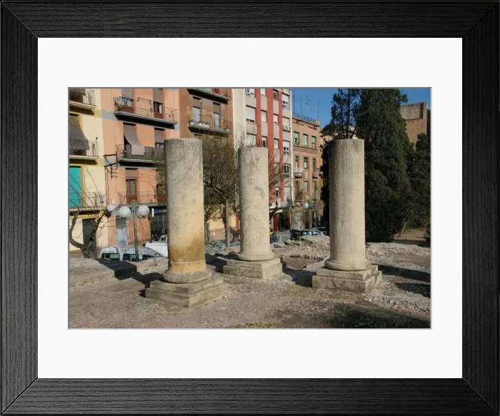 Framed Print : Spain. Tarragona. Roman Forum. 2nd century B. C Corinthian Framed Print : Spain. Tarragona. Roman Forum. 2nd century B. C Corinthian