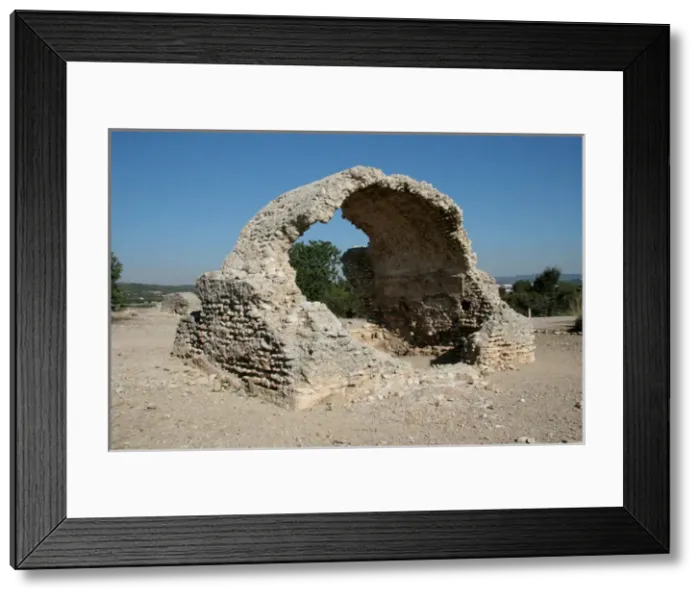 Framed Print : ELS MUNTS. Roman Village. Ruins of water tank. Near Altafull Framed Print : ELS MUNTS. Roman Village. Ruins of water tank. Near Altafull
