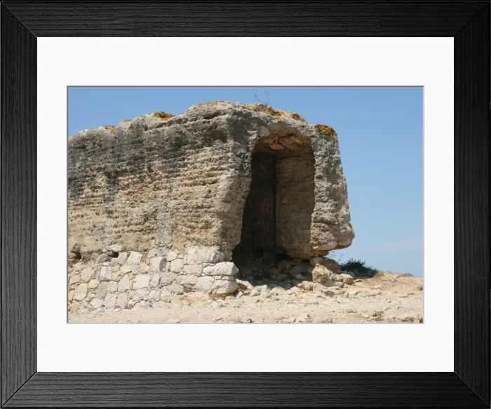Framed Print : Ampurias. Wall. 1st century B. C Catalonia. Spain Framed Print : Ampurias. Wall. 1st century B. C Catalonia. Spain