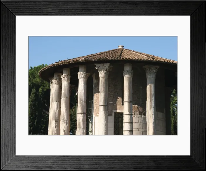 Framed Print : Italy. Rome. Circular Temple of Hercules Victor Framed Print : Italy. Rome. Circular Temple of Hercules Victor