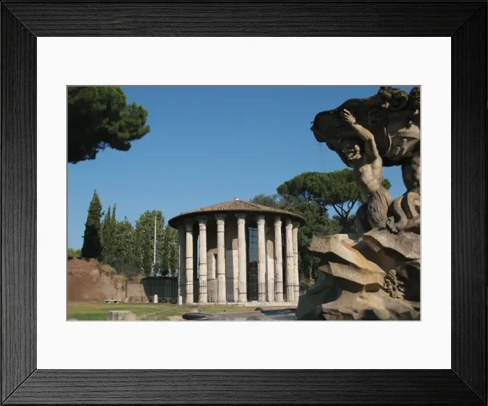 Framed Print : Italy. Rome. Circular Temple of Hercules Victor Framed Print : Italy. Rome. Circular Temple of Hercules Victor