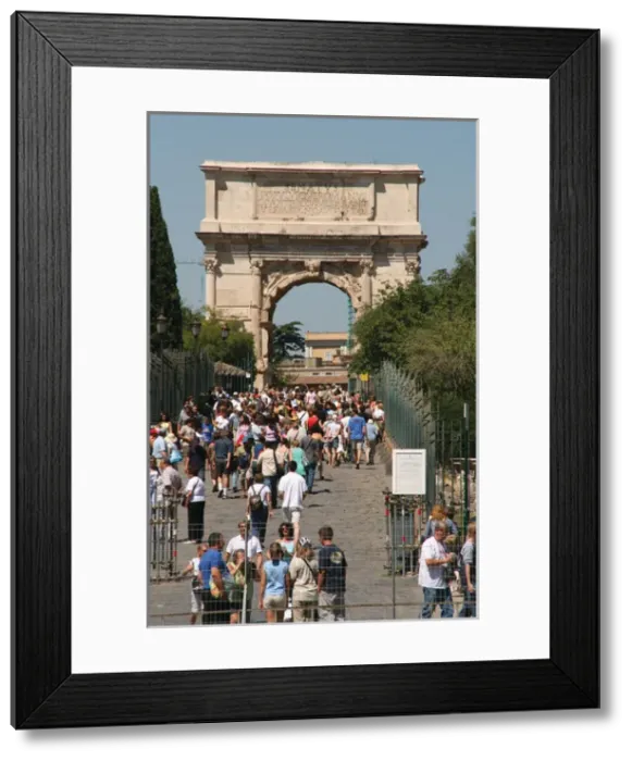 Framed Print : Italy. Rome. Arch of Titus. Triumphal arch, located on the V Framed Print : Italy. Rome. Arch of Titus. Triumphal arch, located on the V