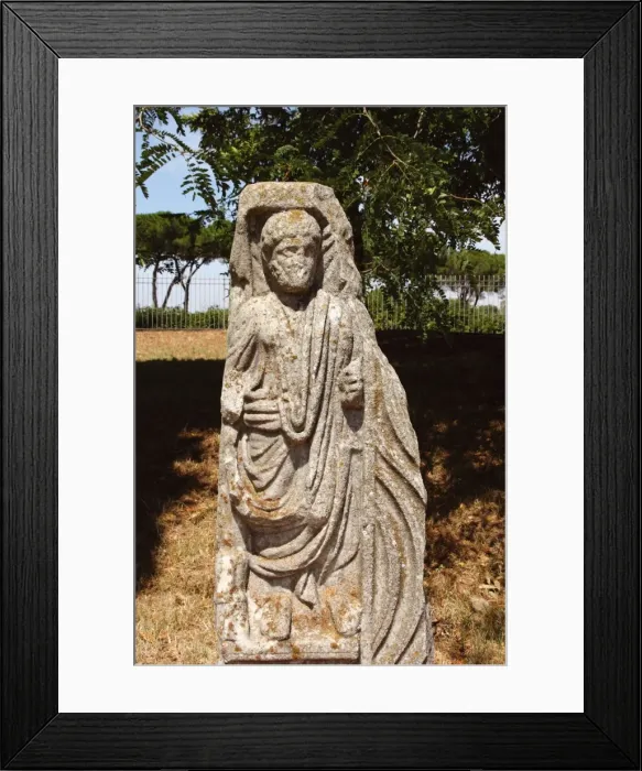 Framed Print : Sculpture. Ostia Antica. Italy Framed Print : Sculpture. Ostia Antica. Italy