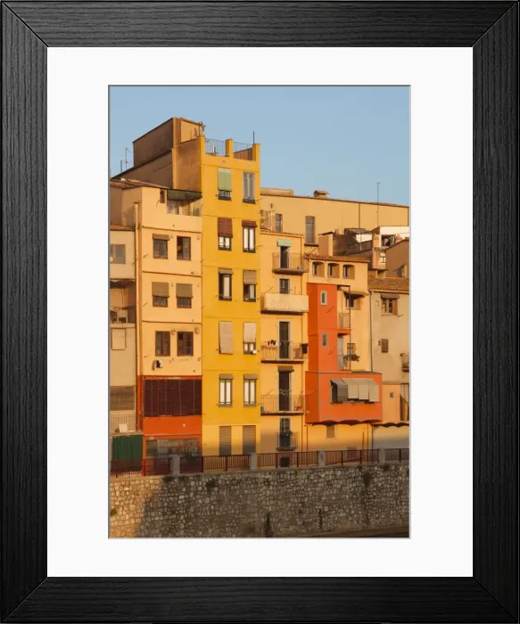 Framed Print : Gerona. Houses on the Onyar River. Spain Framed Print : Gerona. Houses on the Onyar River. Spain