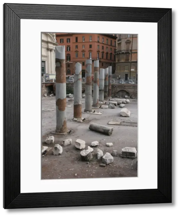 Framed Print : Italy. Rome. Forum of Trajan. Ruins of Basilica Ulpia Framed Print : Italy. Rome. Forum of Trajan. Ruins of Basilica Ulpia