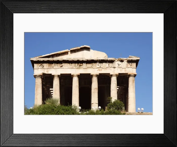 Framed Print : Greek Art. Temple of Hephaestus or Theseion. Agora of Athens Framed Print : Greek Art. Temple of Hephaestus or Theseion. Agora of Athens
