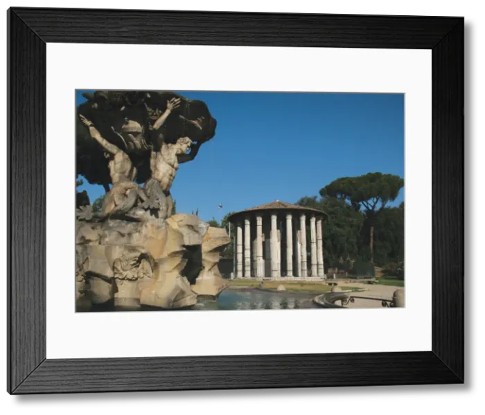 Framed Print : Italy. Rome. Circular Temple of Hercules Victor Framed Print : Italy. Rome. Circular Temple of Hercules Victor