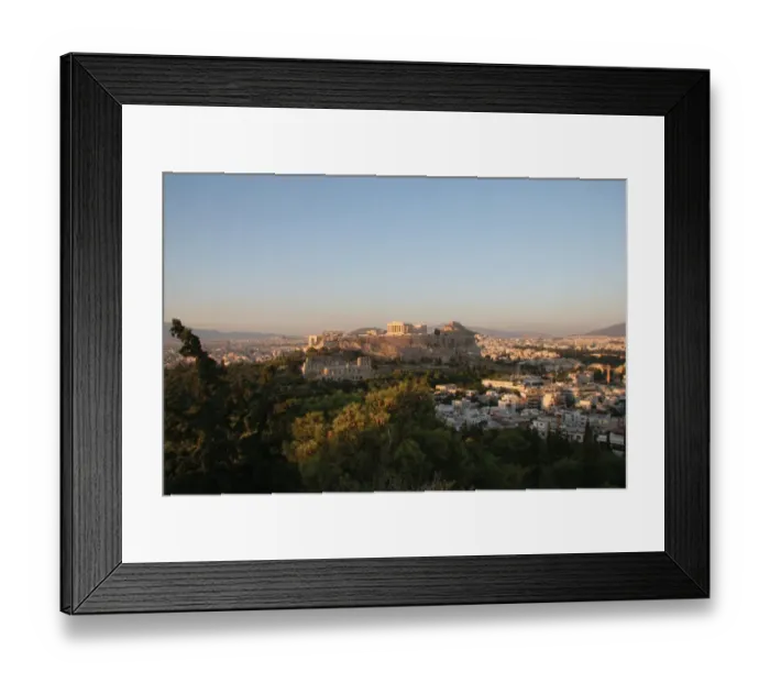 Framed Print : Athens. Panoramic view of the Acropolis. Sunset Framed Print : Athens. Panoramic view of the Acropolis. Sunset