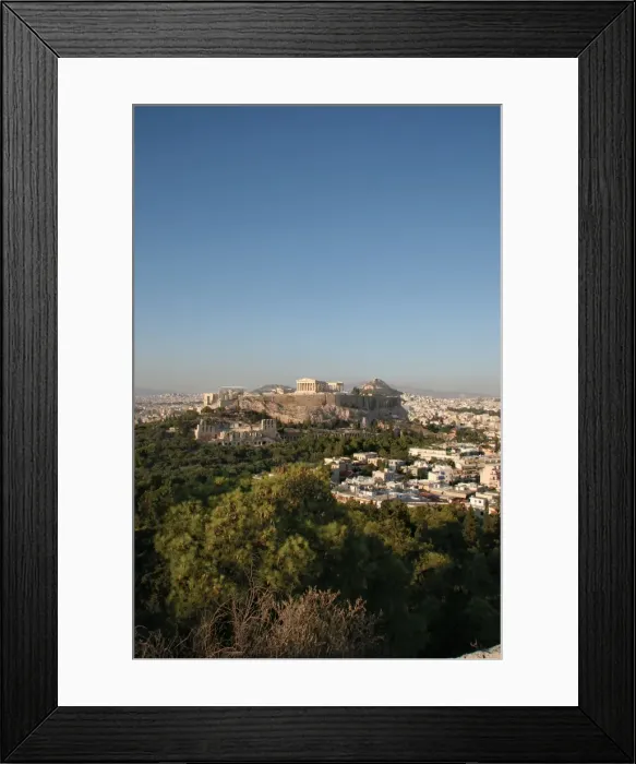 Framed Print : Athens. Panoramic view of the Acropolis. Sunset Framed Print : Athens. Panoramic view of the Acropolis. Sunset