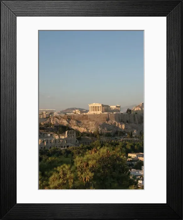 Framed Print : Athens. Panoramic view of the Acropolis. Sunset Framed Print : Athens. Panoramic view of the Acropolis. Sunset
