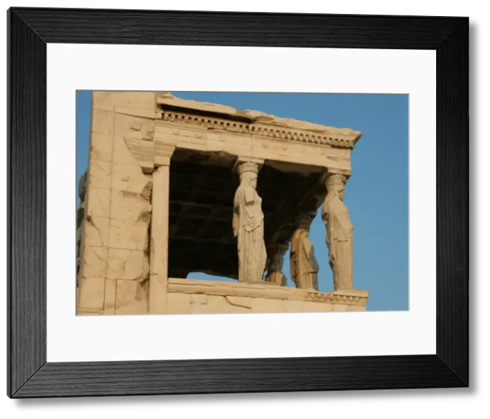 Framed Print : Greek Art. Erechtheion. Porch of the Caryatids. Acropolis Framed Print : Greek Art. Erechtheion. Porch of the Caryatids. Acropolis