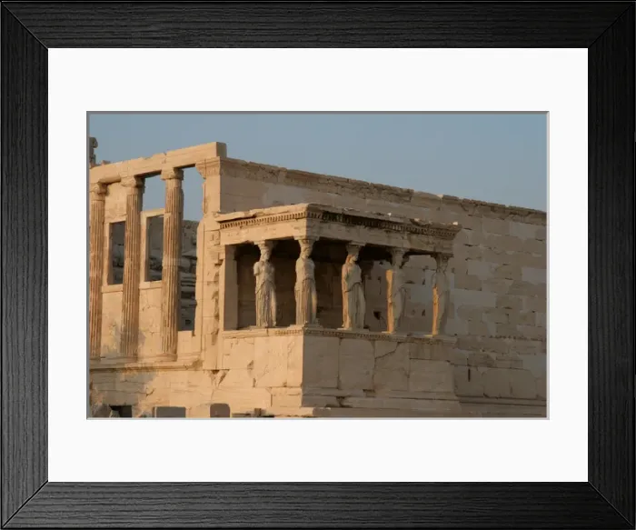 Framed Print : Greek Art. Erechtheion. Porch of the Caryatids. Acropolis Framed Print : Greek Art. Erechtheion. Porch of the Caryatids. Acropolis