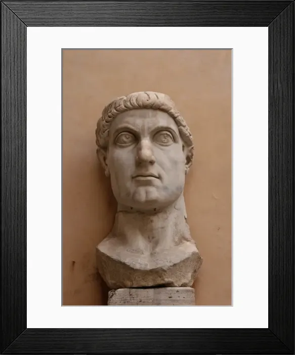 Framed Print : Constantine I, The Great (272-337). Roman Emperor. Head of C Framed Print : Constantine I, The Great (272-337). Roman Emperor. Head of C